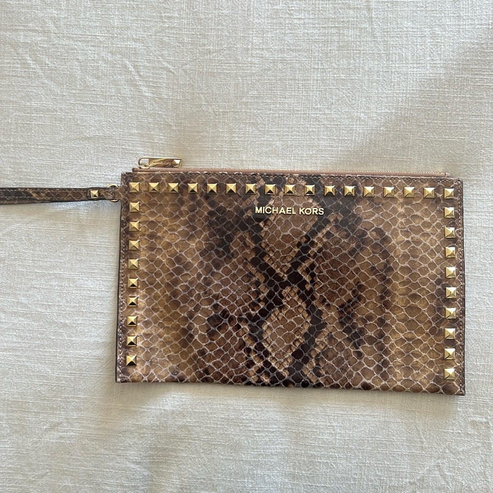 Michael Kors Snakeskin Clutch